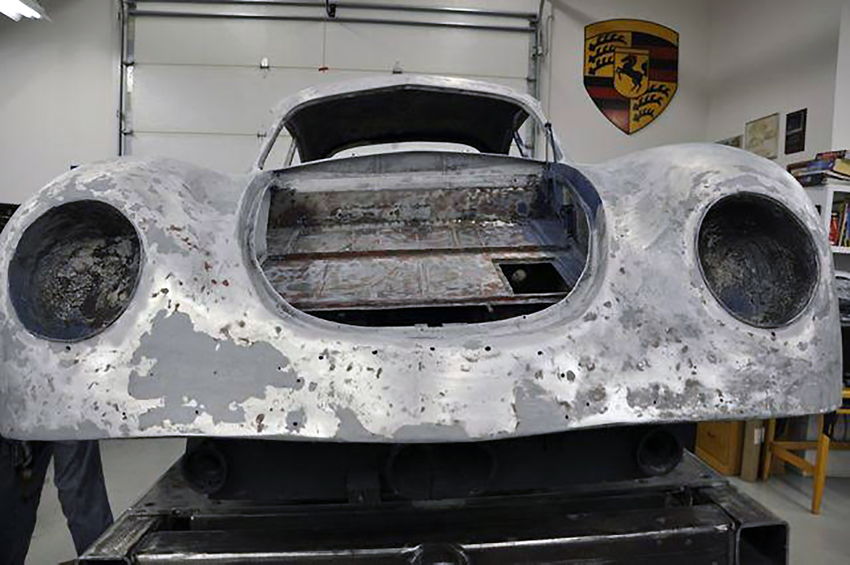 The Gmünd coupe, as stripped.