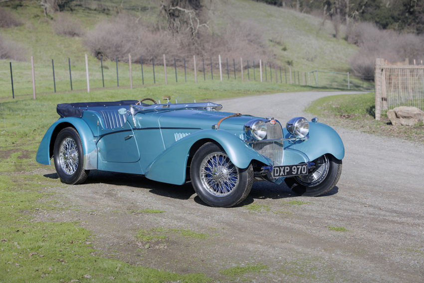 Bonhams’ lot 139. 1937 Bugatti Type 57SC Sport Tourer, body by Vanden Plas. Courtesy Bonhams ©2016.