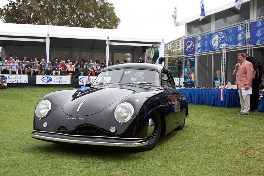 Best in Class winner Pete Archibald in his 1951 356 coupe.