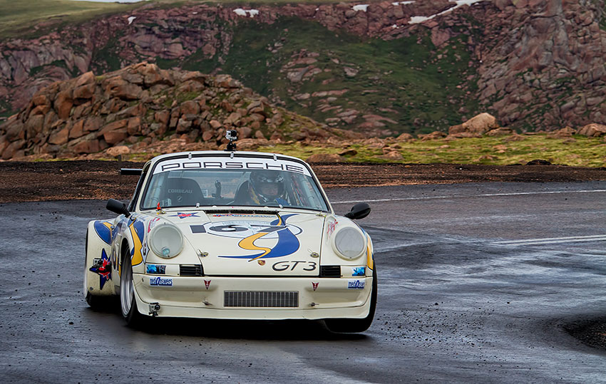 Chris Lennon has fielded a 1970s-era 911 RSR clone based on a 912 chassis in the Pikes Peak Vintage class since 2012. He will contest the class again in 2016. (Photo by Sean Cridland.)