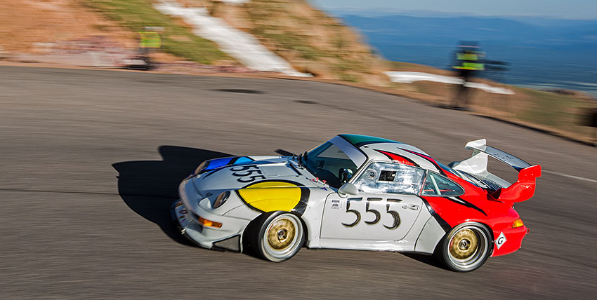 Jean-Jacques Bally brought his beautiful 993 GT2 to the mountain in 2014. (Photo by Sean Cridland.)                                