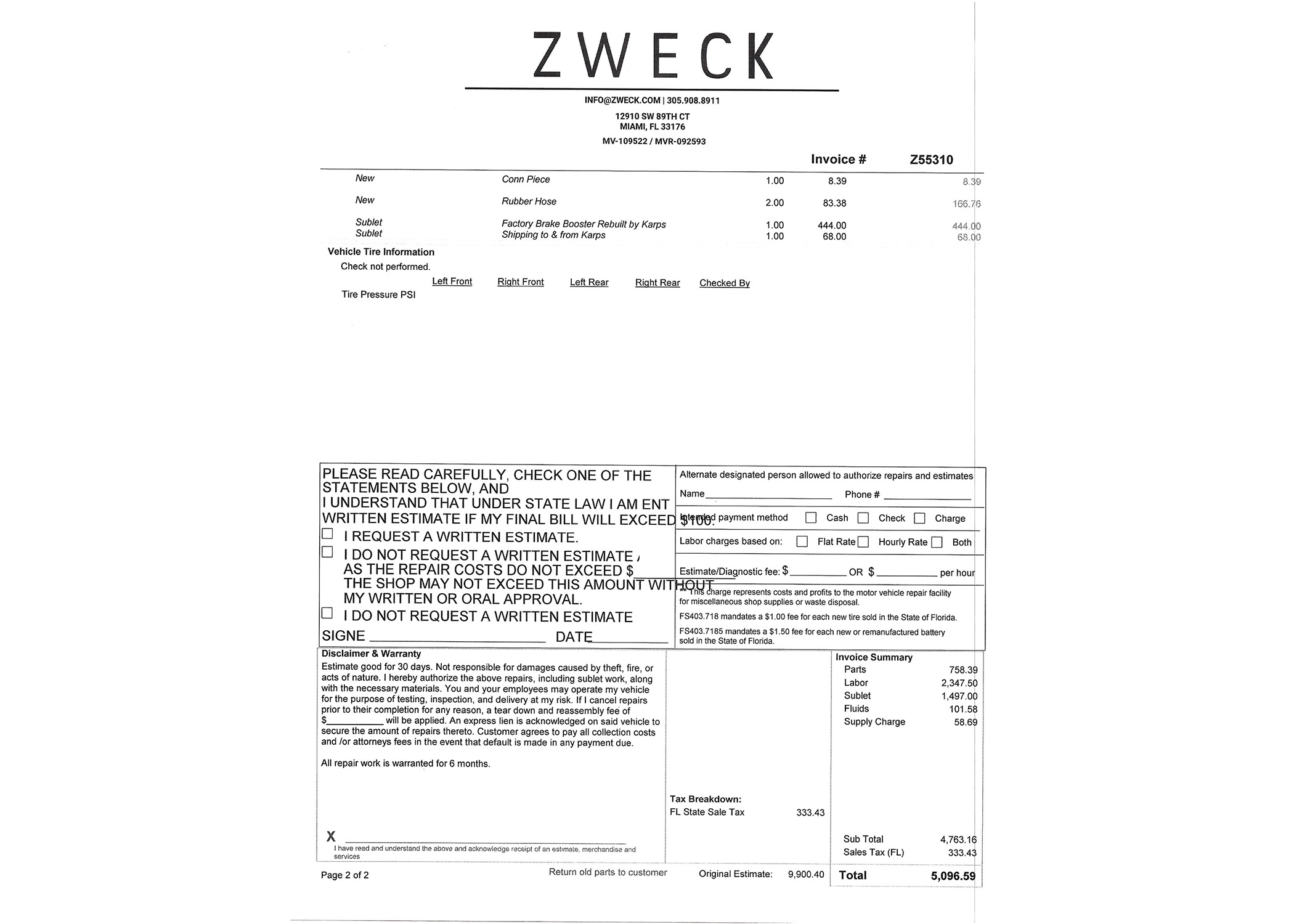 Zweck 2 1977 Turbo 911 Turbo